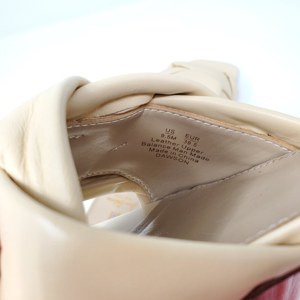 Sam Edelman Dawson Slide Sandal Eggshell Woven Leather 9.5 - Picture 9 of 9